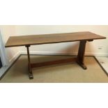 A 20th Century oak refectory style dining table,