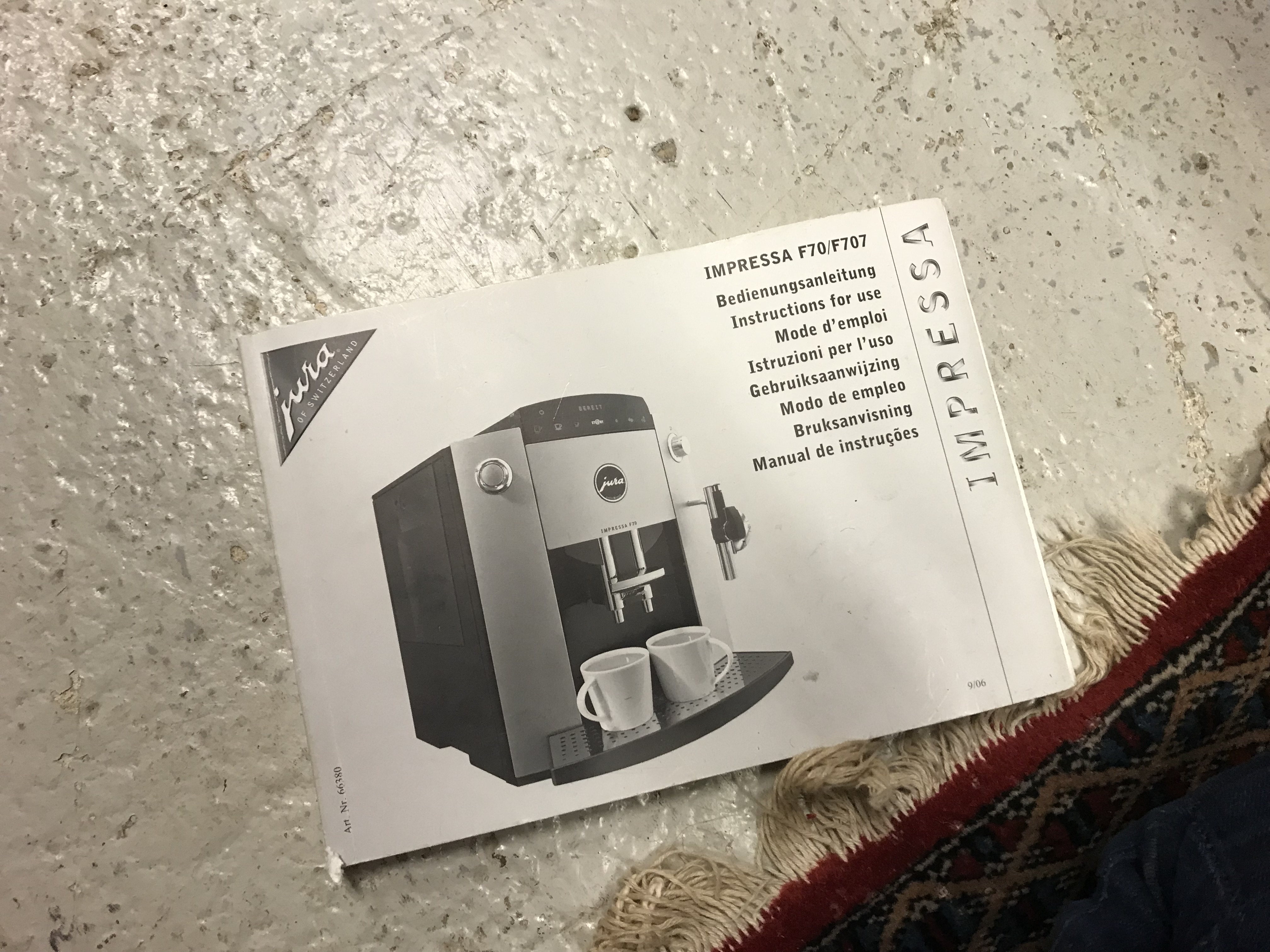 A Gura of Switzerland Impressa F70 coffee machine CONDITION REPORTS Unknown if - Image 16 of 16