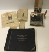 A collection of various ephemera including photograph album containing interior photographs of