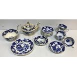 A Hilditch & Son part tea service comprising teapot, eight tea cups, nine saucers,