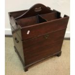 A George III mahogany cellerette,