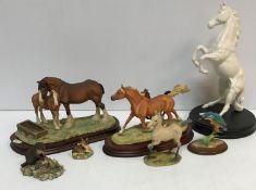 A Border Fine Arts Arab mare and foal limited edition No.