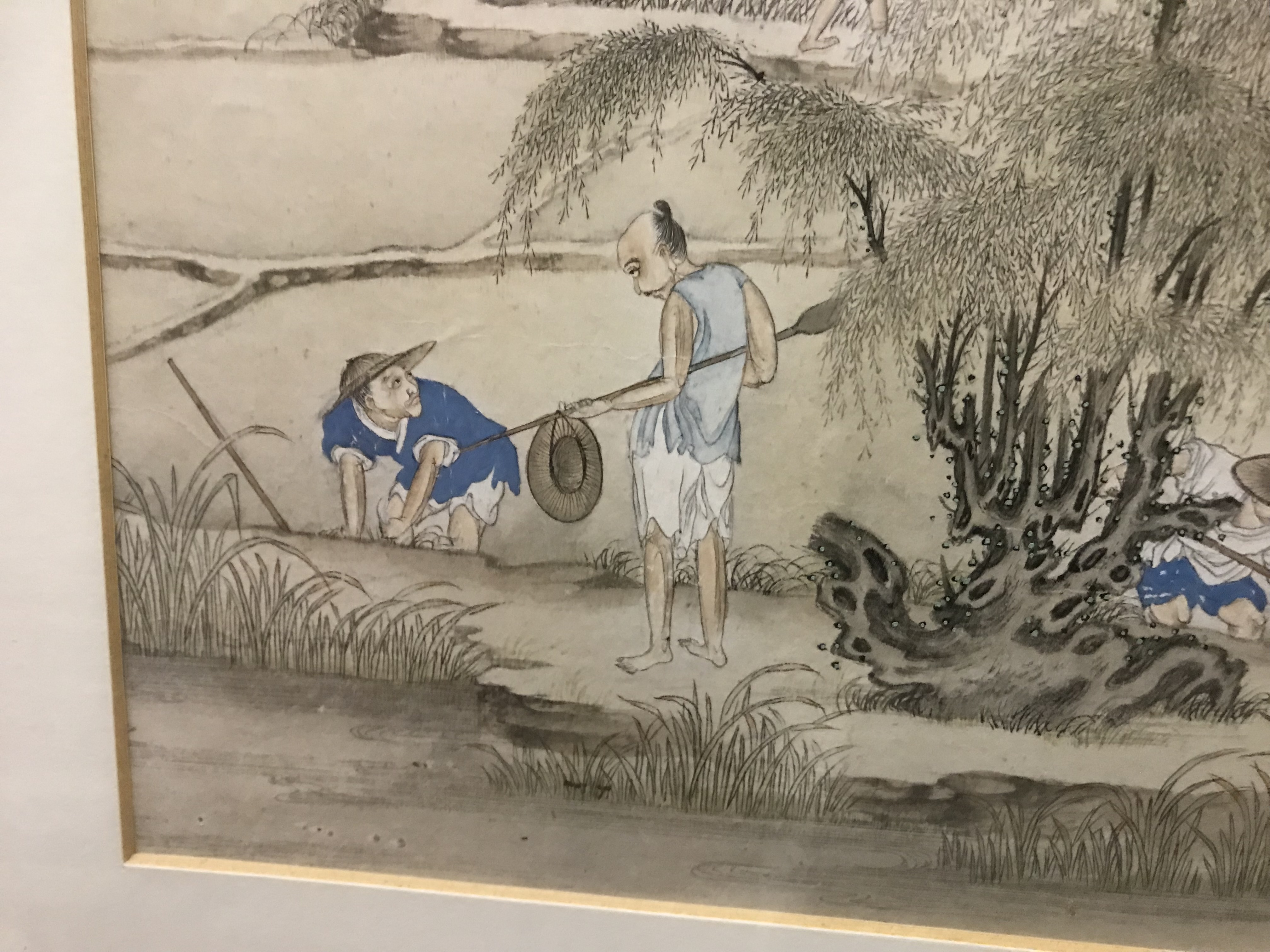 CHINESE SCHOOL QING DYNASTY (19TH CENTURY) "Figures in a domestic setting with bamboo in garden in - Image 29 of 48