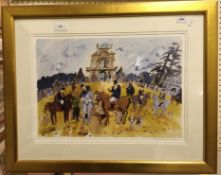 AFTER IAN WEATHERHEAD "Beaufort Hunt 1994" colour print, limited edition 16/300,
