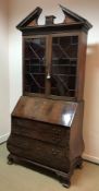 A 19th Century mahogany bureau bookcase,