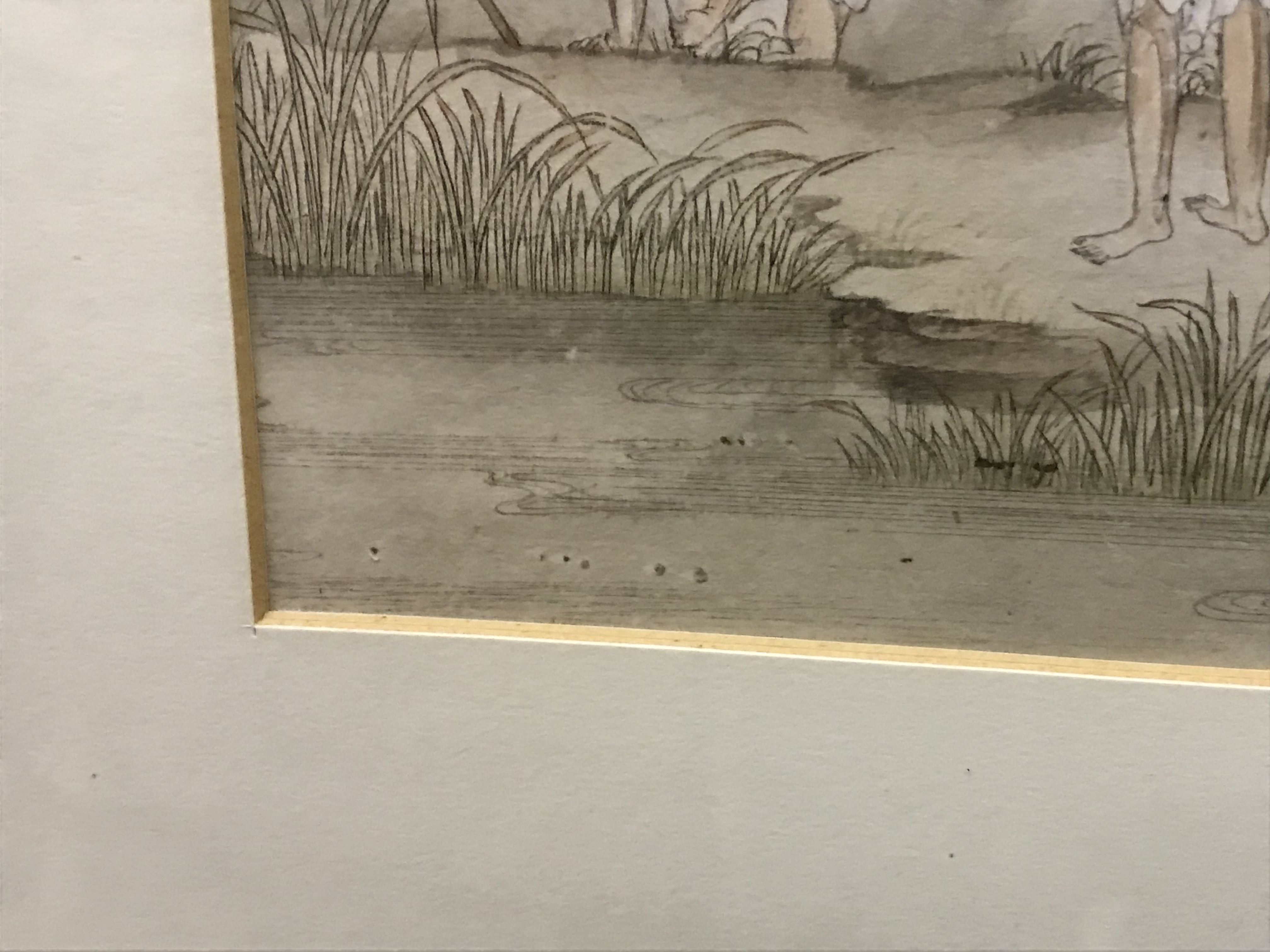 CHINESE SCHOOL QING DYNASTY (19TH CENTURY) "Figures in a domestic setting with bamboo in garden in - Image 33 of 48