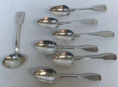 A set of four George III silver spoons (London,