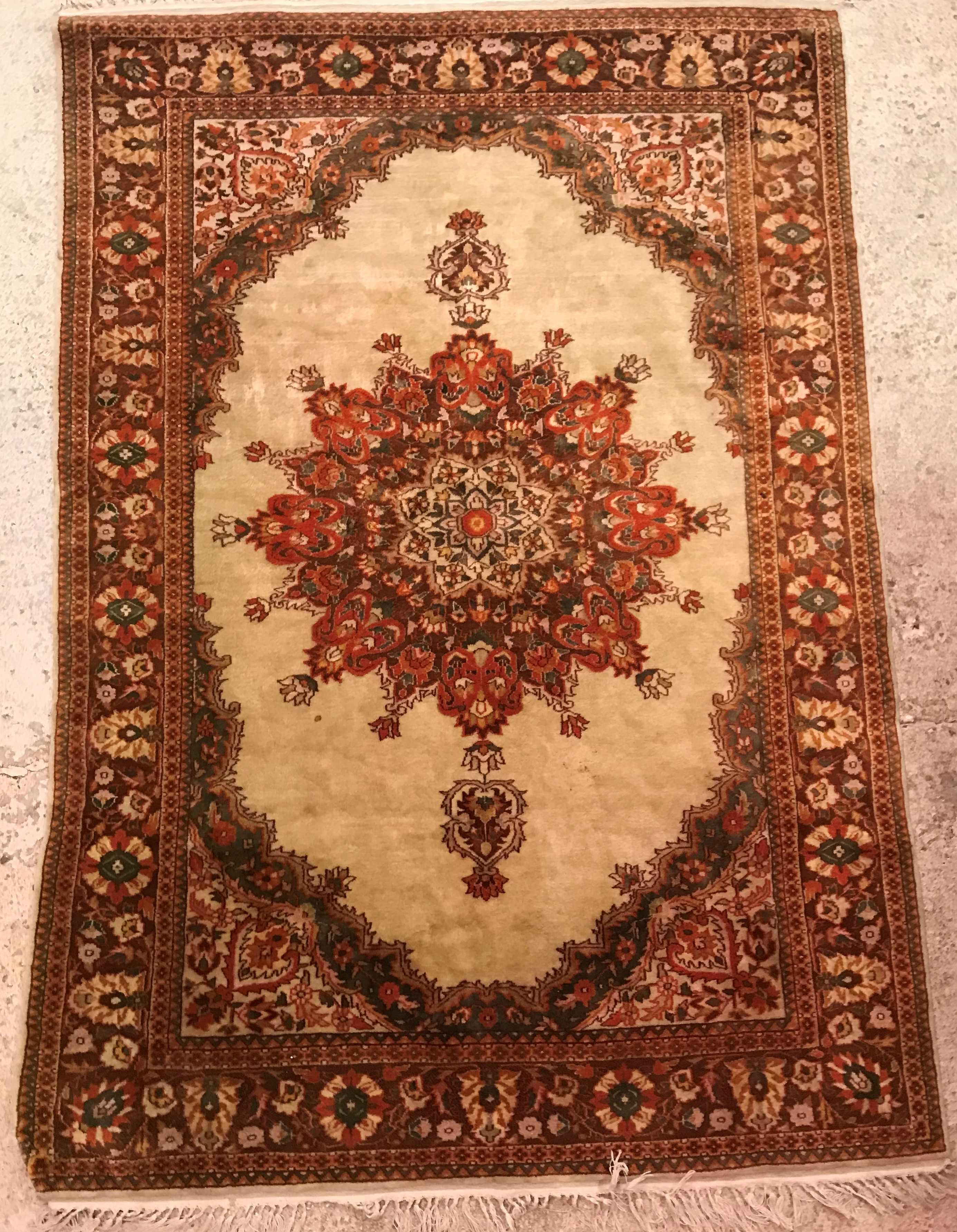 A Persian rug,