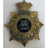 The Buffs and the East Kent Regiment officer's helmet plate 12.