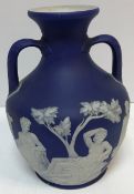 A 19th Century Wedgwood Jasperware Portland vase modelled by Henry Webber and William Hackwood