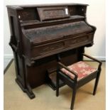 A circa 1900 pump organ by the Dominion Organ and Piano Co Ltd of Bowmanville, Ontario,
