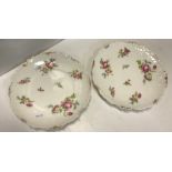 A set of five J C Limoges floral spray decorated transfer printed plates with gilt highlights, 21.