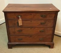 A 19th Century mahogany chest,