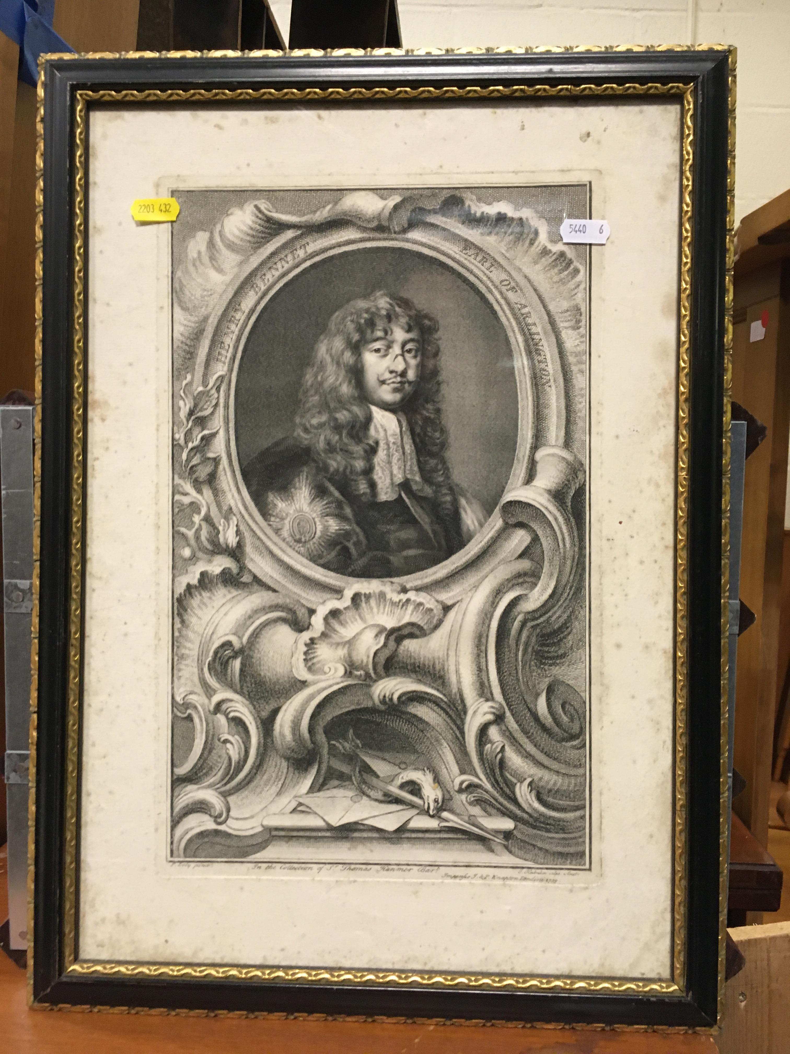 AFTER SIR PETER LELY "Henry Bennet, - Image 9 of 10