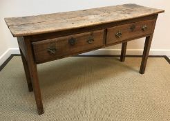 A 19th Century ash and elm side table,