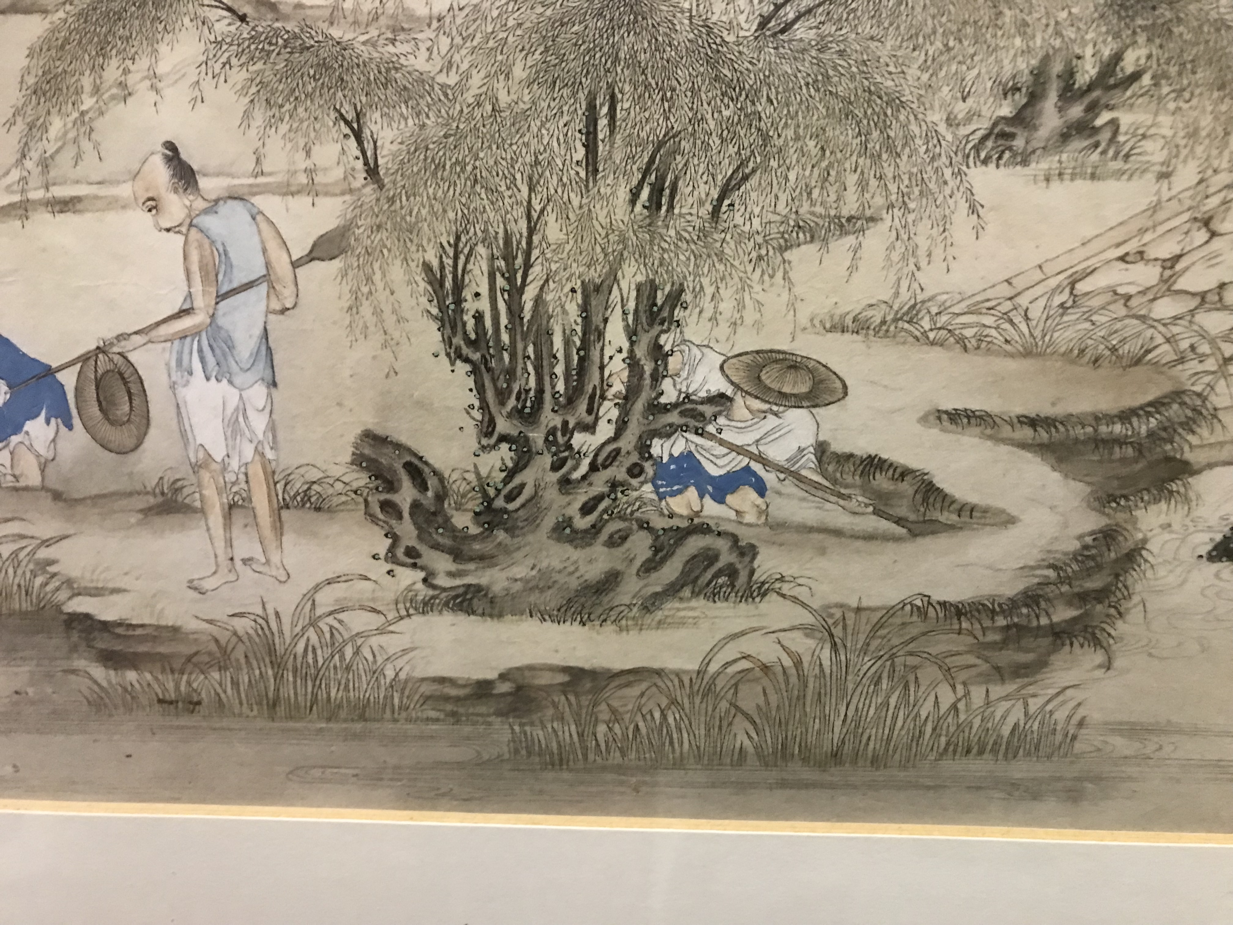 CHINESE SCHOOL QING DYNASTY (19TH CENTURY) "Figures in a domestic setting with bamboo in garden in - Image 30 of 48