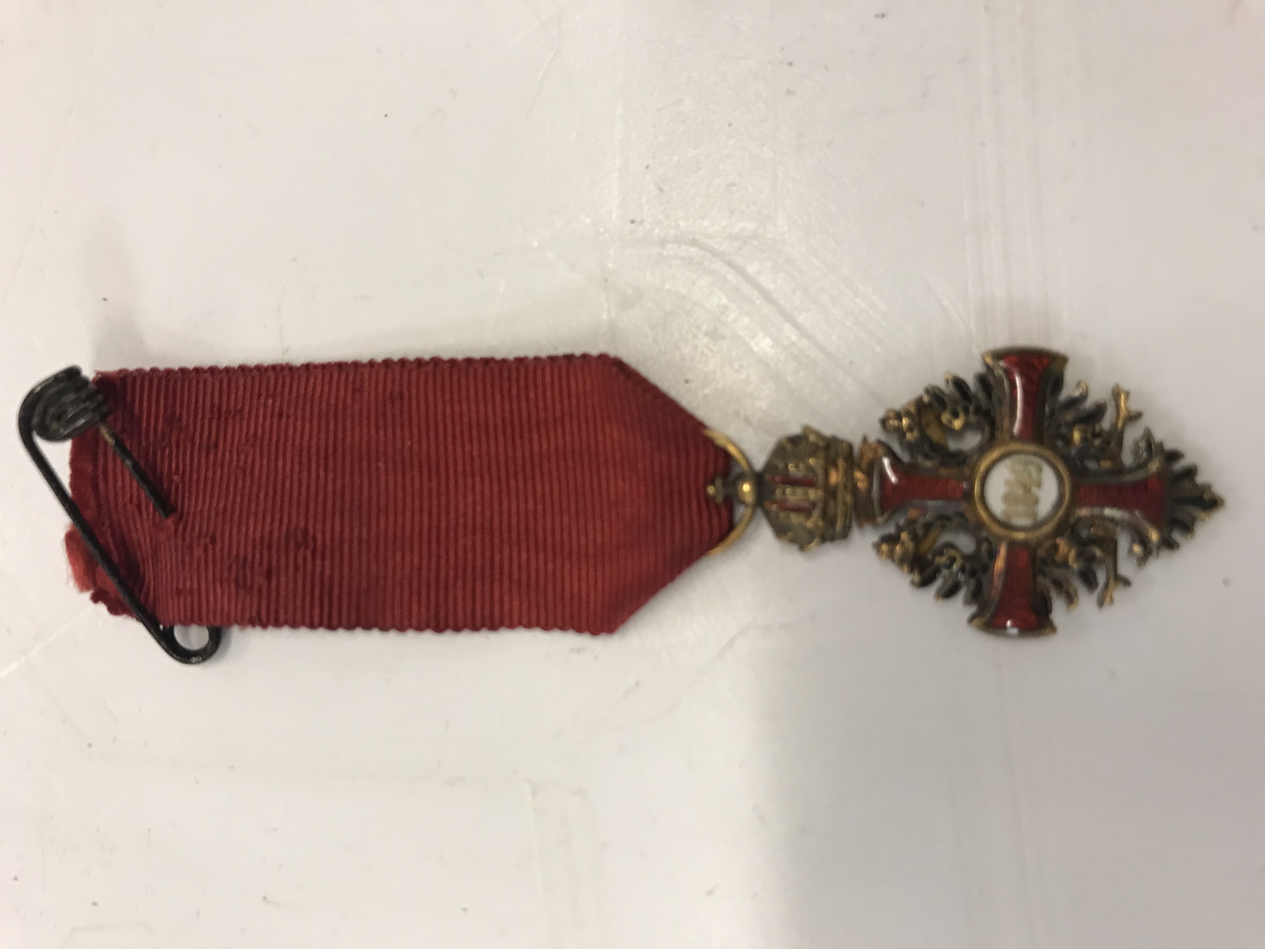 An Imperial Order of Franz Joseph, Knight's cross with triangular ribbon, the medal 5. - Image 2 of 7