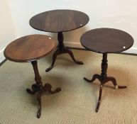 A mahogany tea table in the Georgian style,