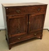 An early 19th Century mahogany press cupboard,