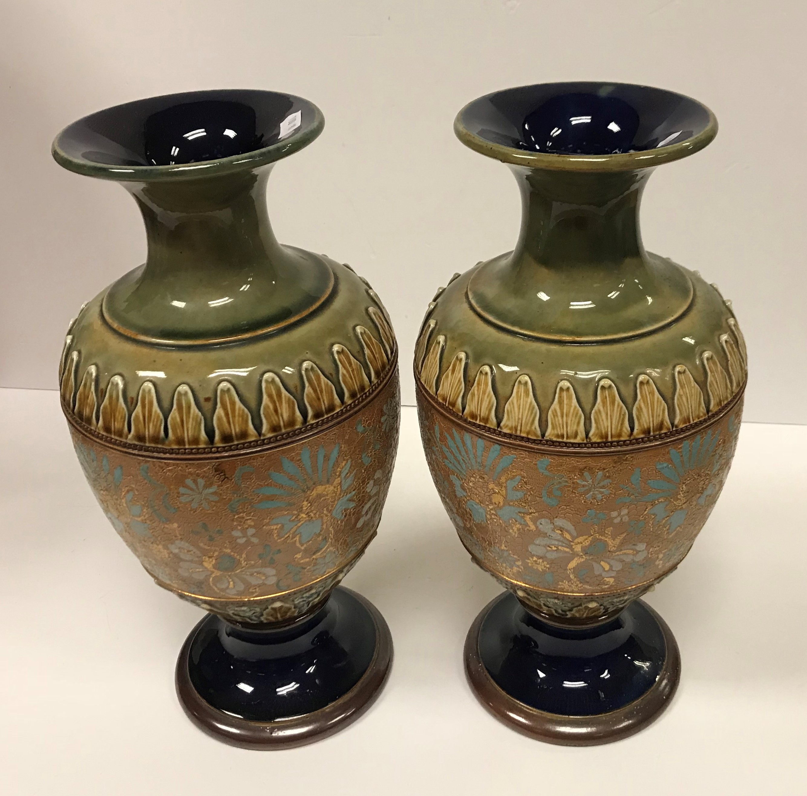 A pair of Royal Doulton Doulter & Slater