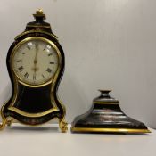 A 20th Century black lacquered gilt deco