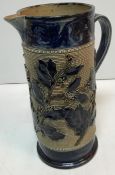 A Victorian glazed stoneware jug with ho