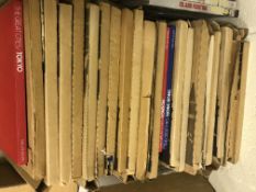 Twelve boxes of various books on the sub