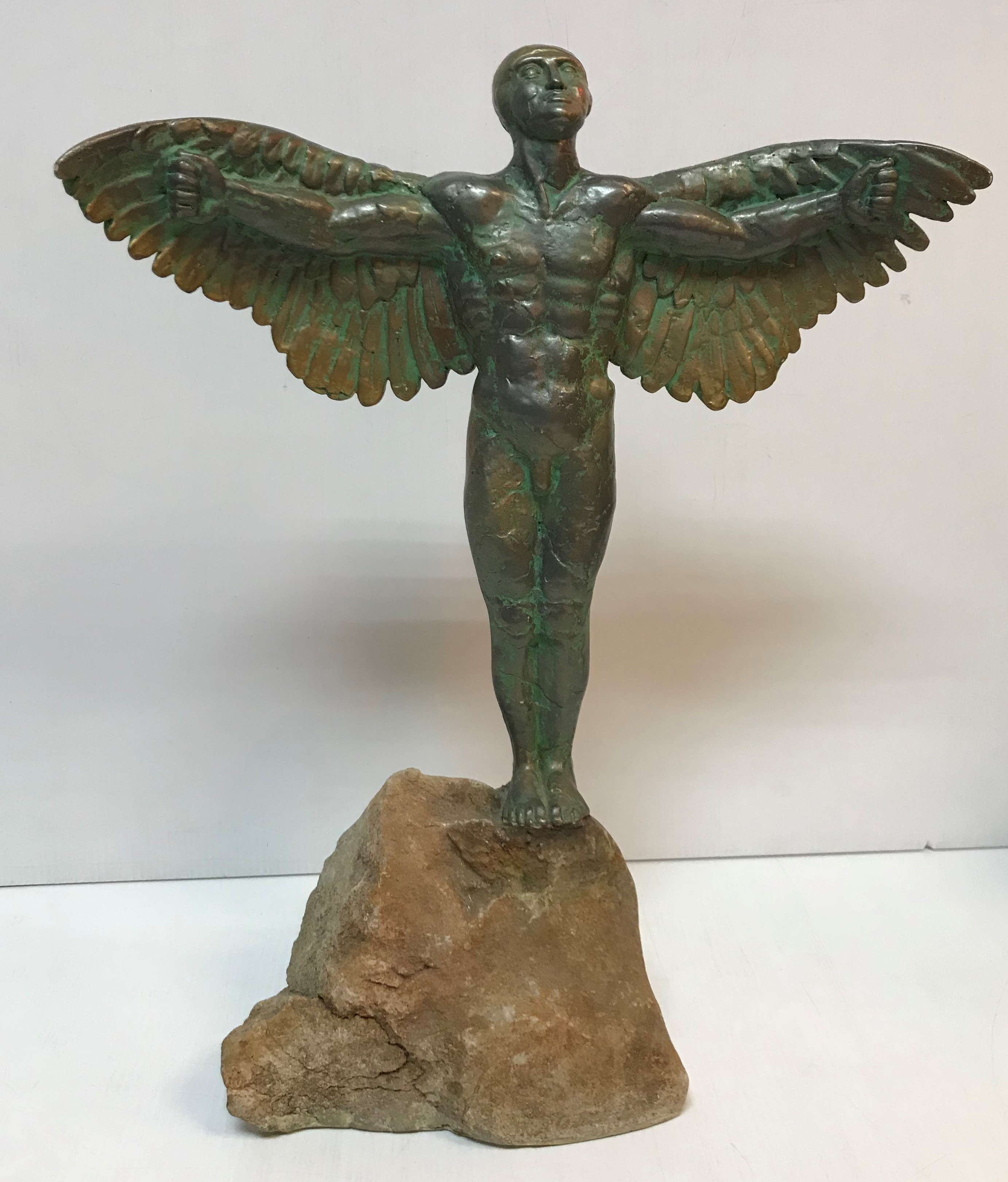 A Louise Vergette bronzed and verdigris - Image 2 of 2