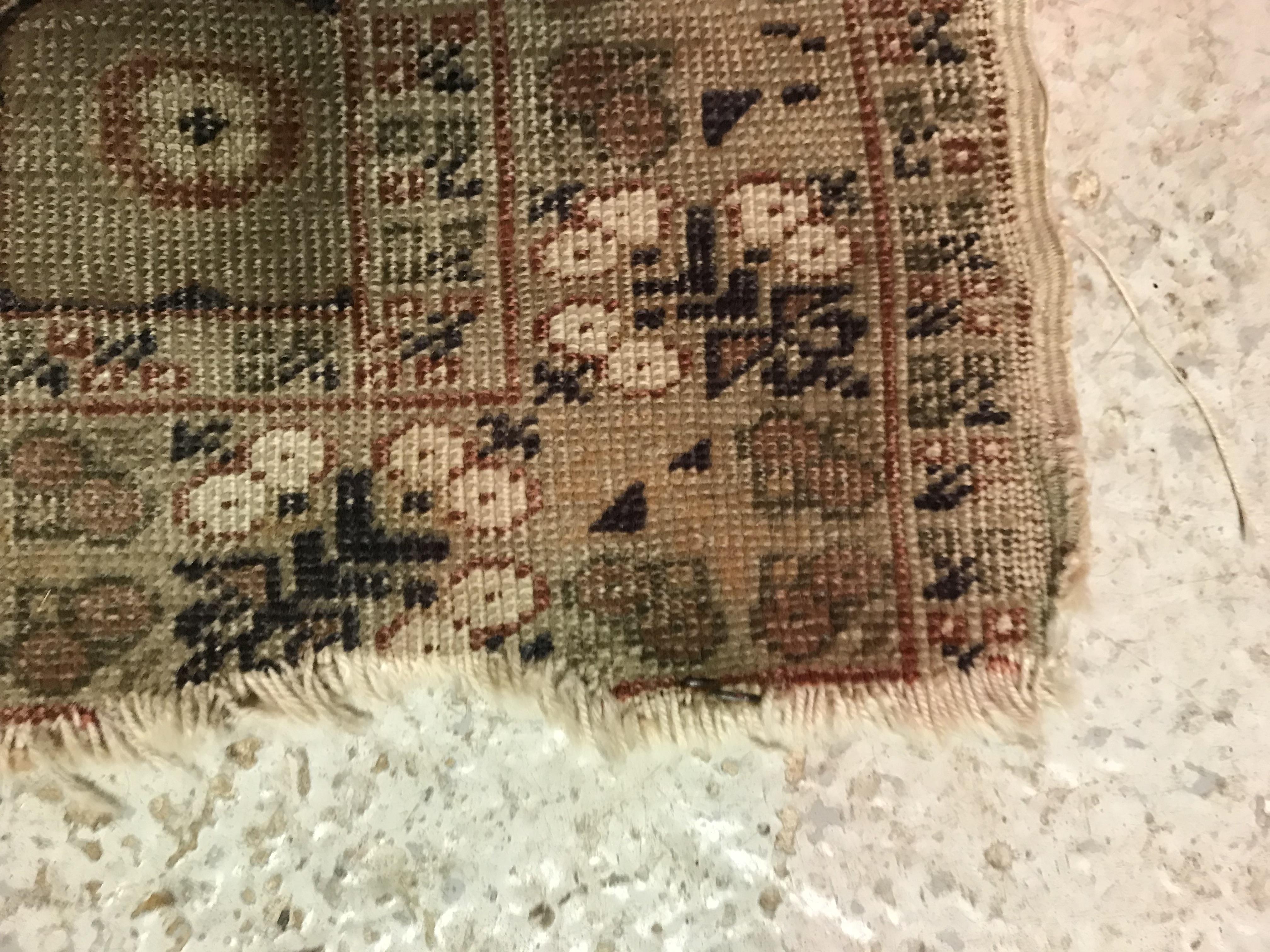 A vintage Ushak prayer rug, the central - Image 13 of 16