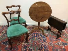 A 19th Century oak tea table,