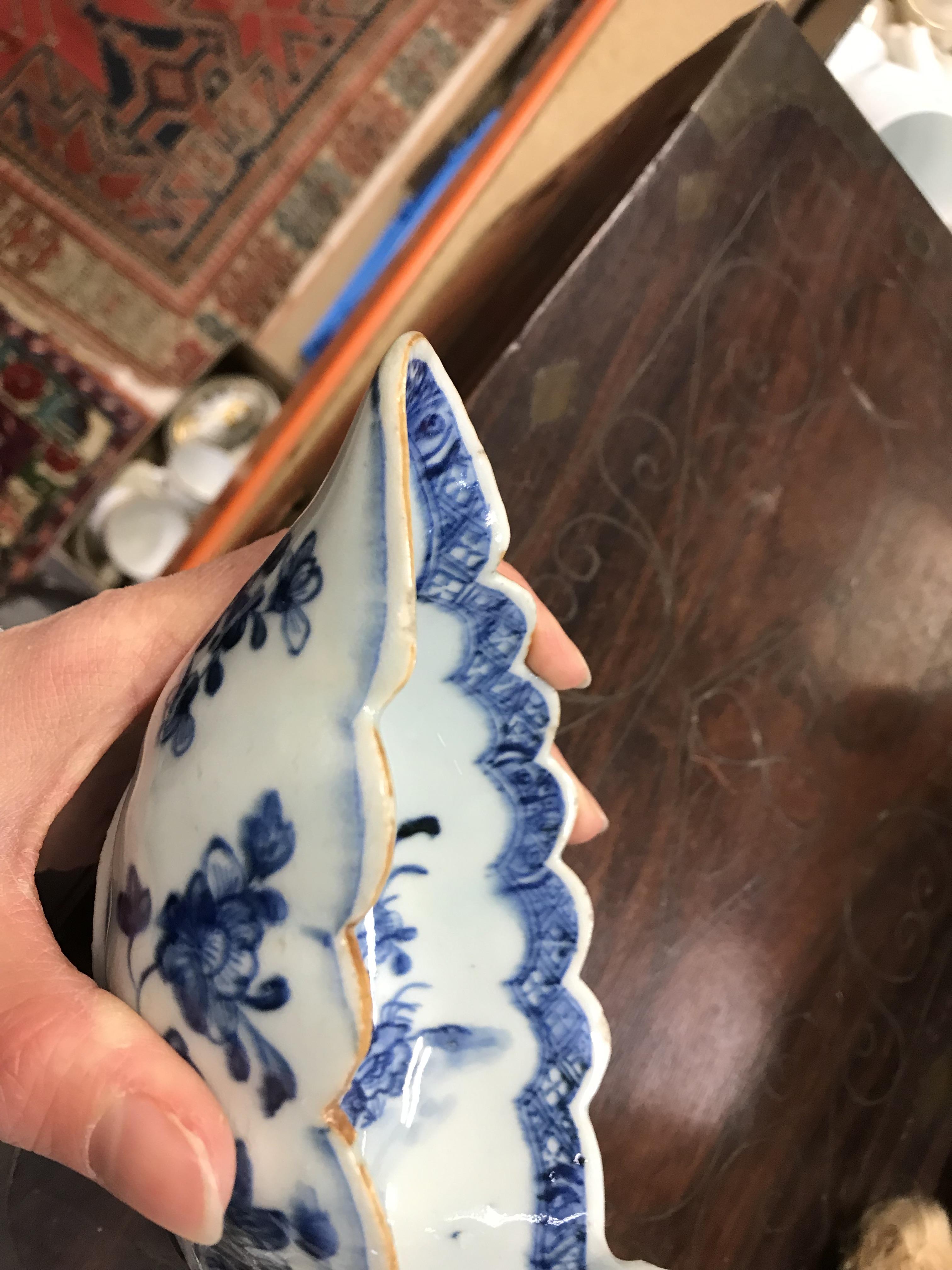 A 19th Century Chinese blue and white porcelain sauce boat, - Image 33 of 45
