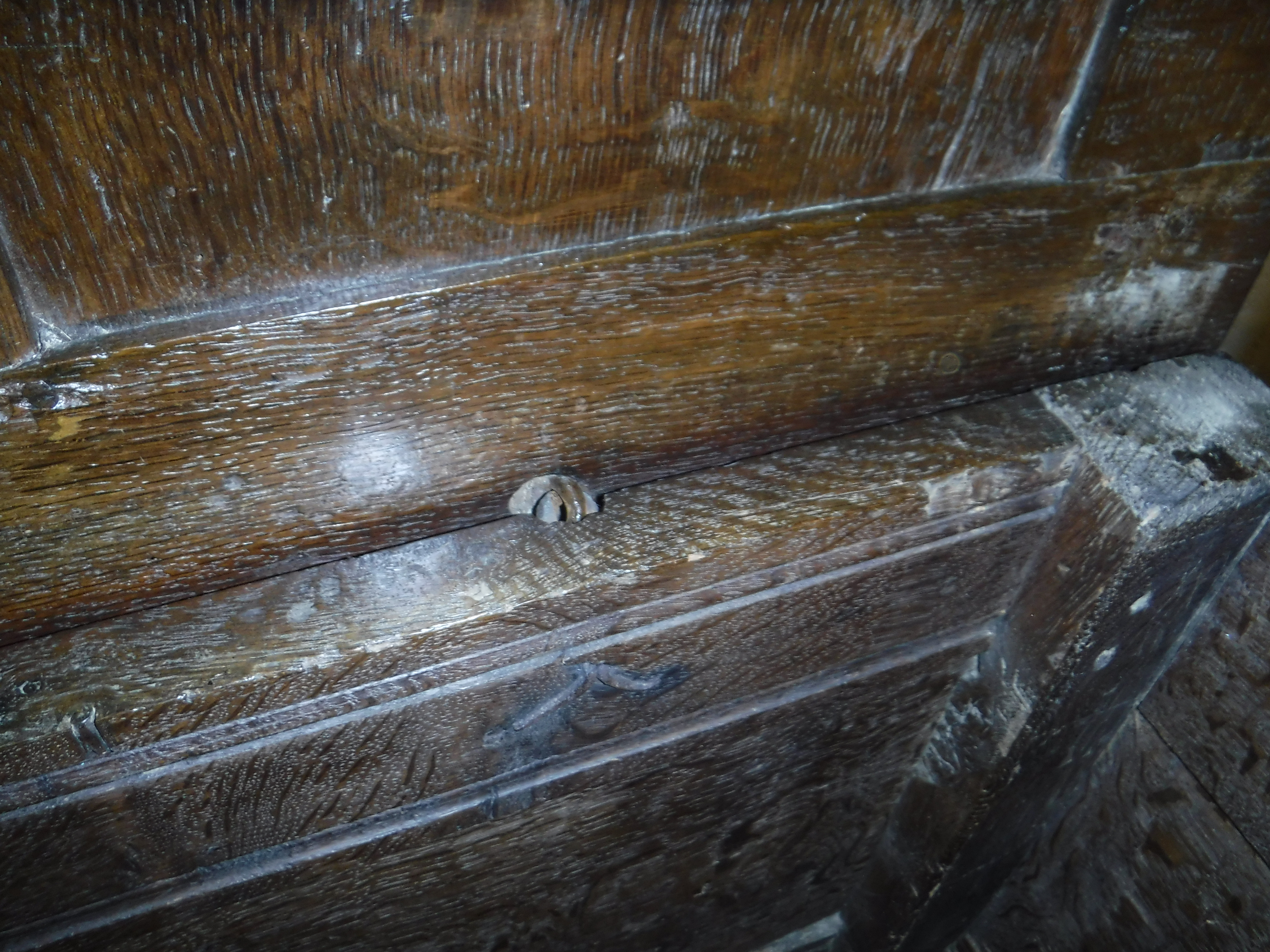 A 17th Century oak coffer, - Image 9 of 41