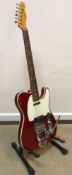 A Fender telecaster six string electric guitar,