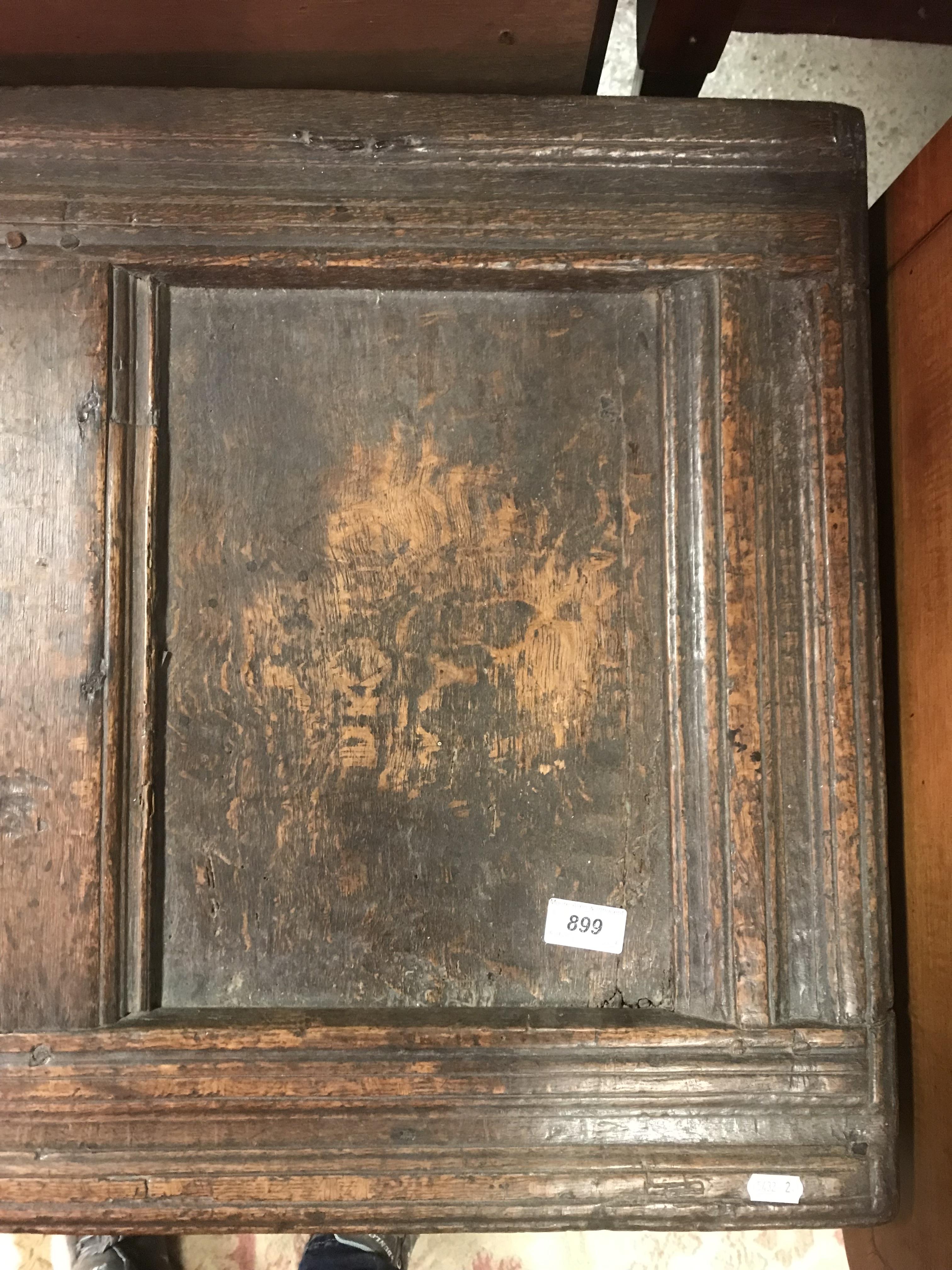 A 17th Century oak coffer, - Image 17 of 41