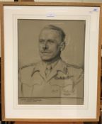 SAM MORSE BROWN "General Lammie, general officer commanding three district, Italy" a portrait study,