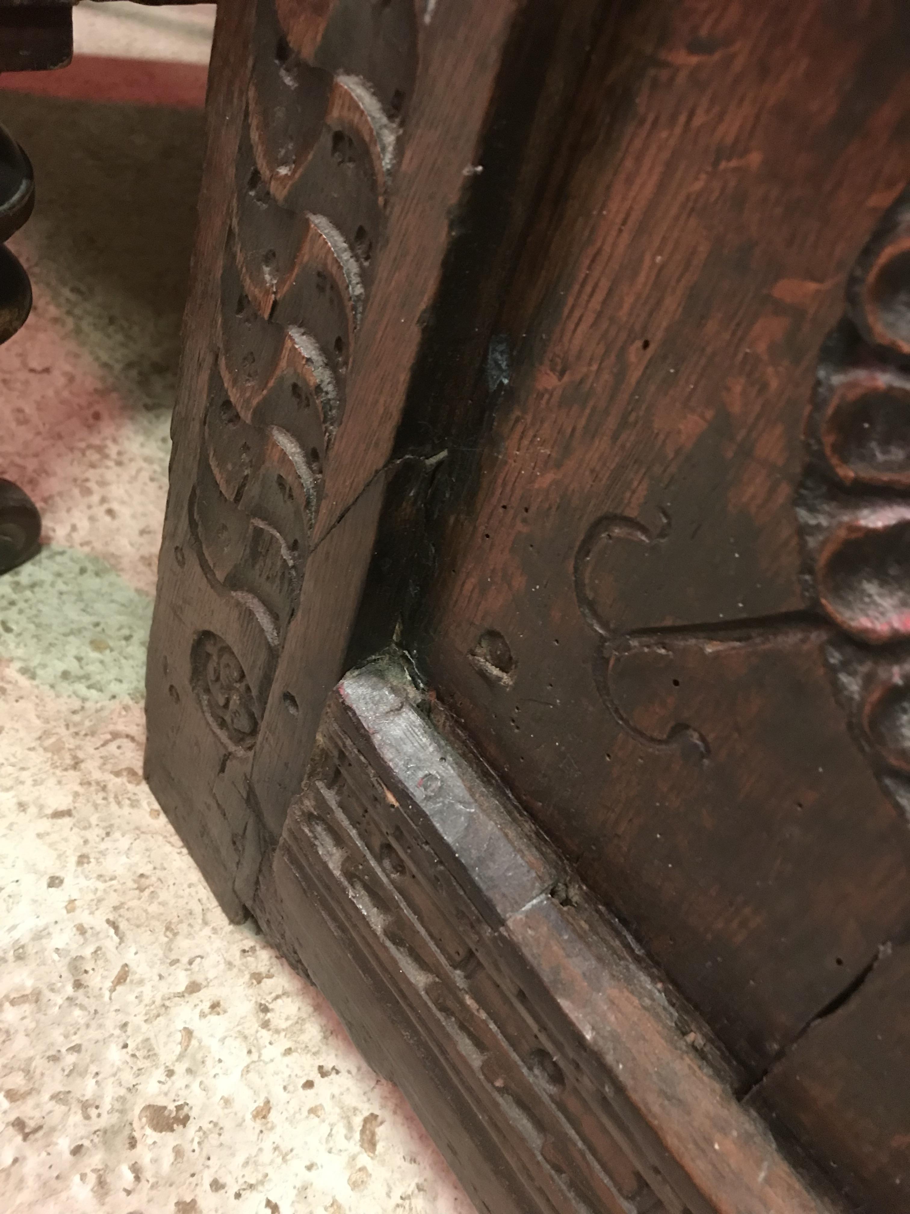 A 17th Century oak coffer, - Image 23 of 41