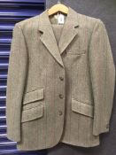 A gentleman's olive green wool overcoat by J H Pakeman & Sons Ltd,