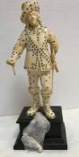 A 19th Century Continental carved ivory figure of Charles I with all over jewelled inlaid