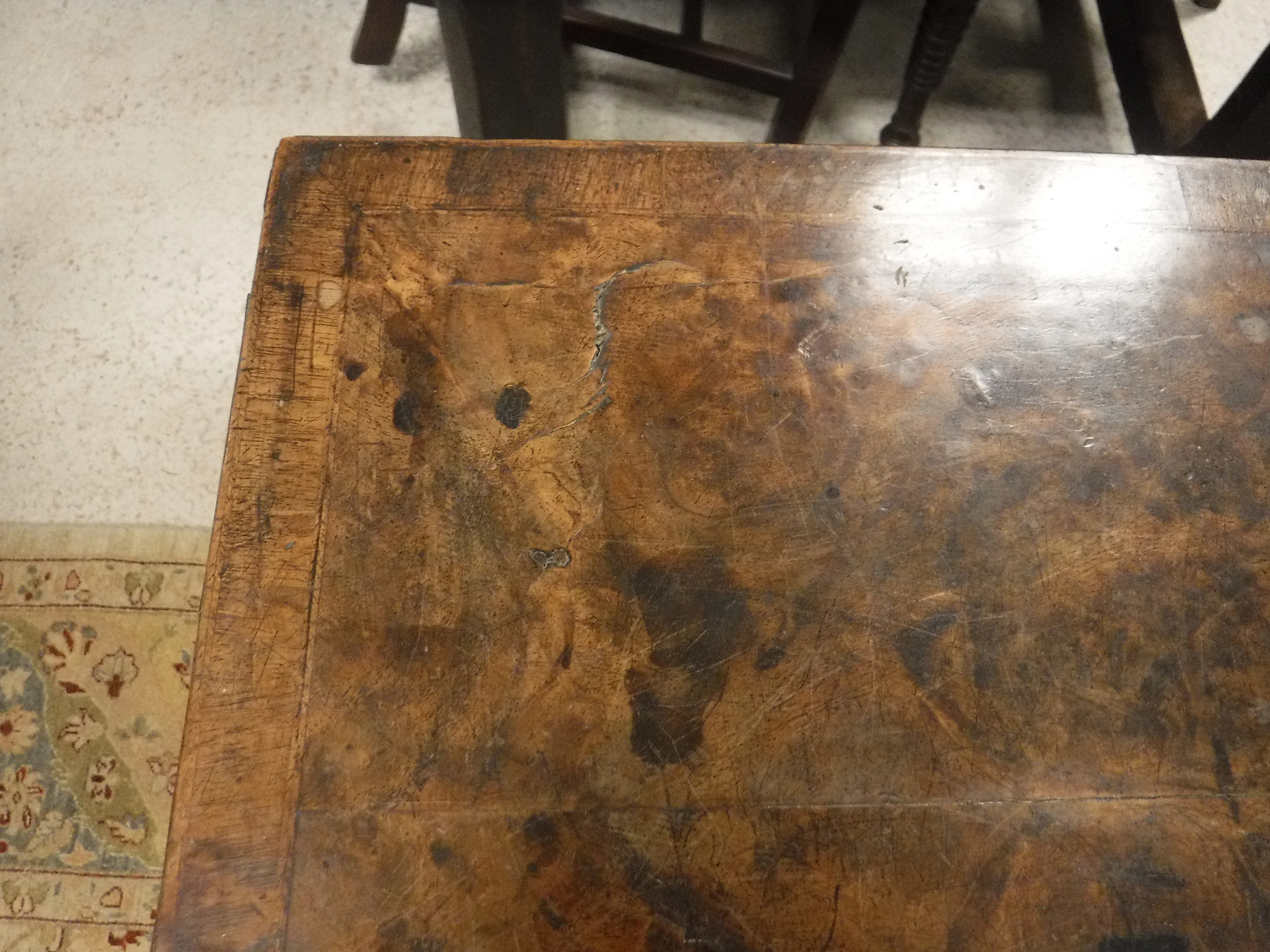 An 18th Century walnut veneered card table, the shaped top quartered, - Image 8 of 36