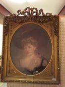 HENRI GERVEX (1852-1929) "Mairi Frances Mackenzie" a portrait study, head and shoulders, pastel,