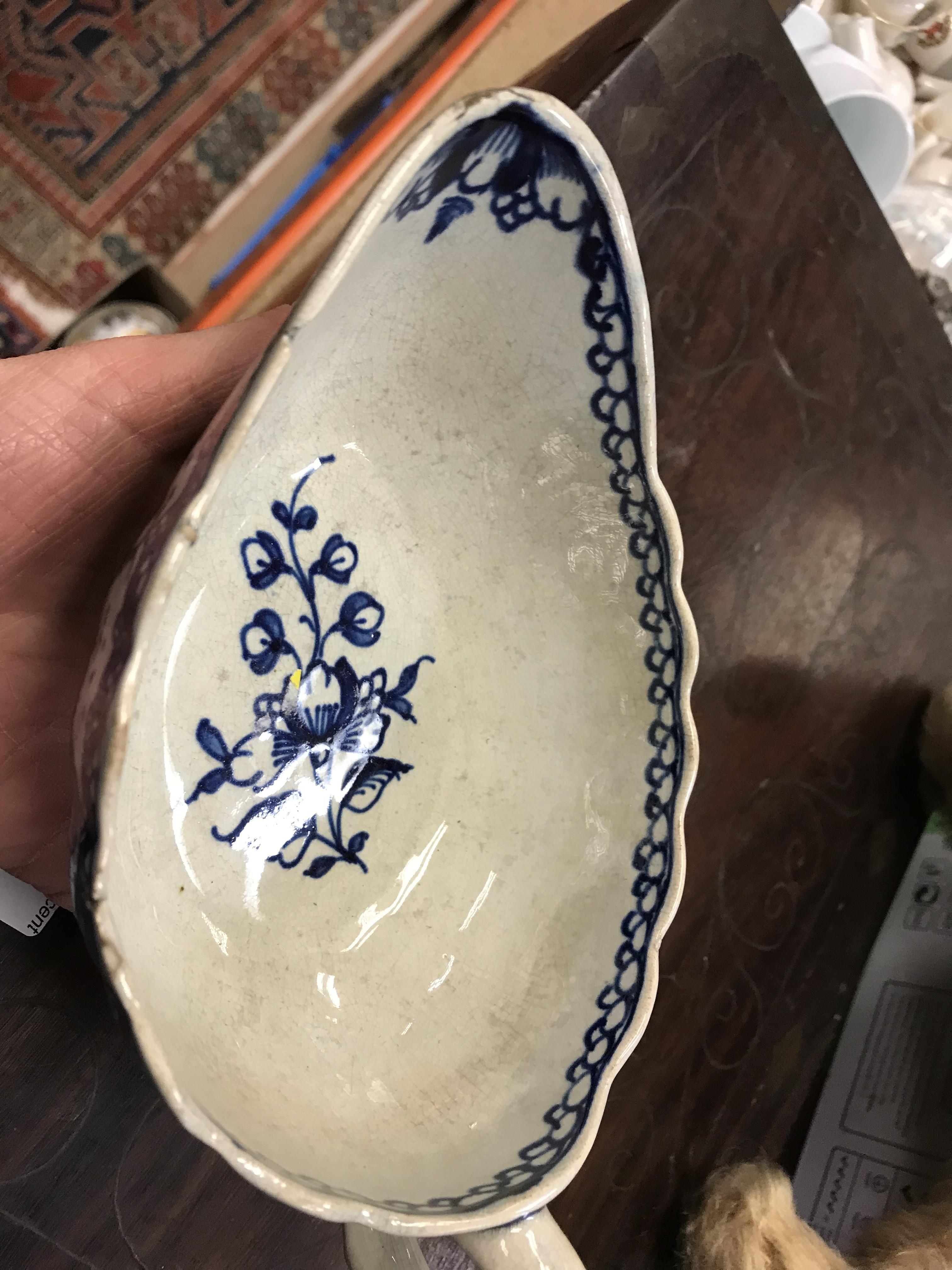 A 19th Century Chinese blue and white porcelain sauce boat, - Image 39 of 45