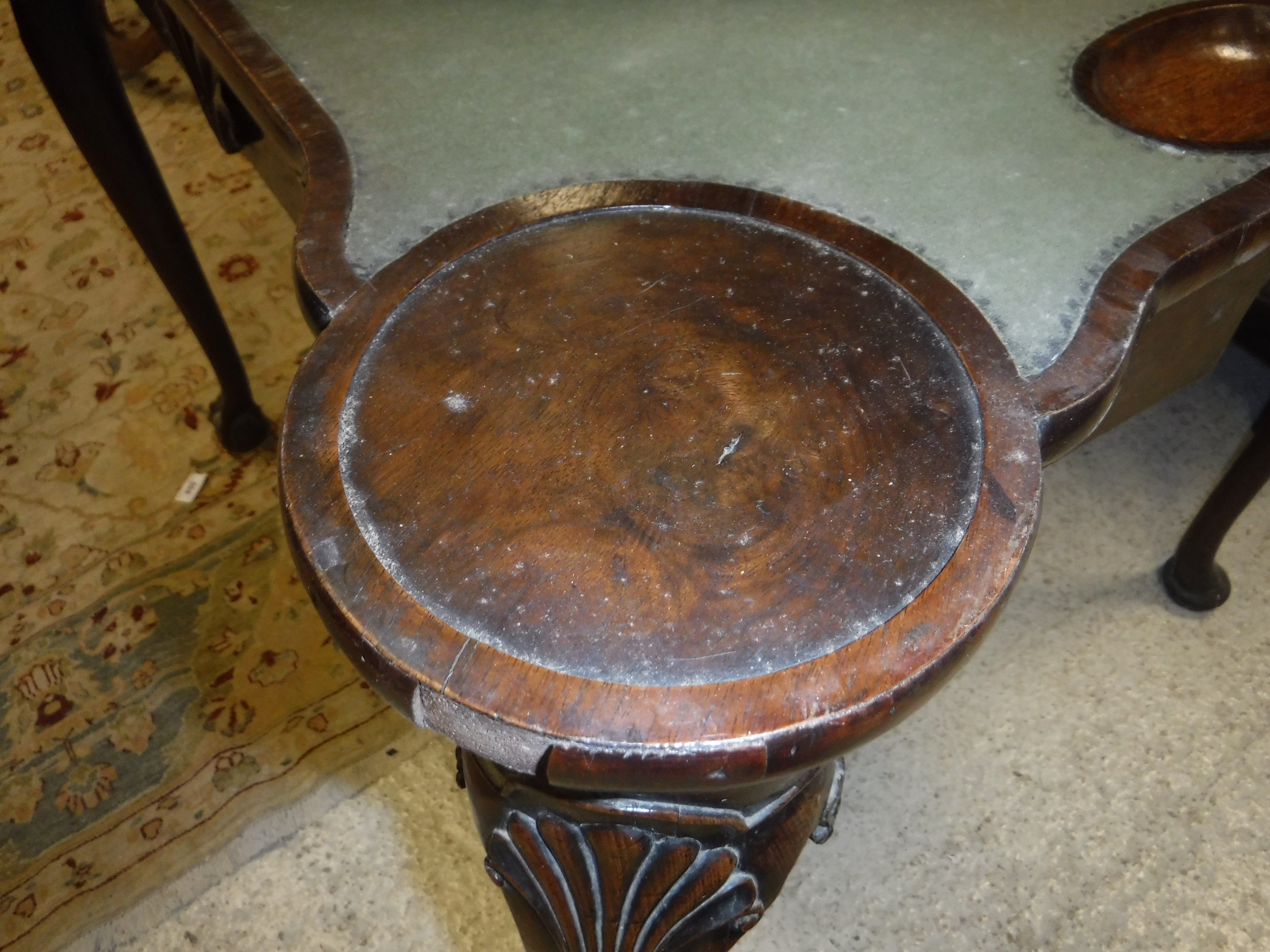 An 18th Century walnut veneered card table, the shaped top quartered, - Image 2 of 36