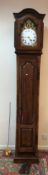 A late 18th / early 19th Century French Midi-Pyrenées walnut cased long case clock,