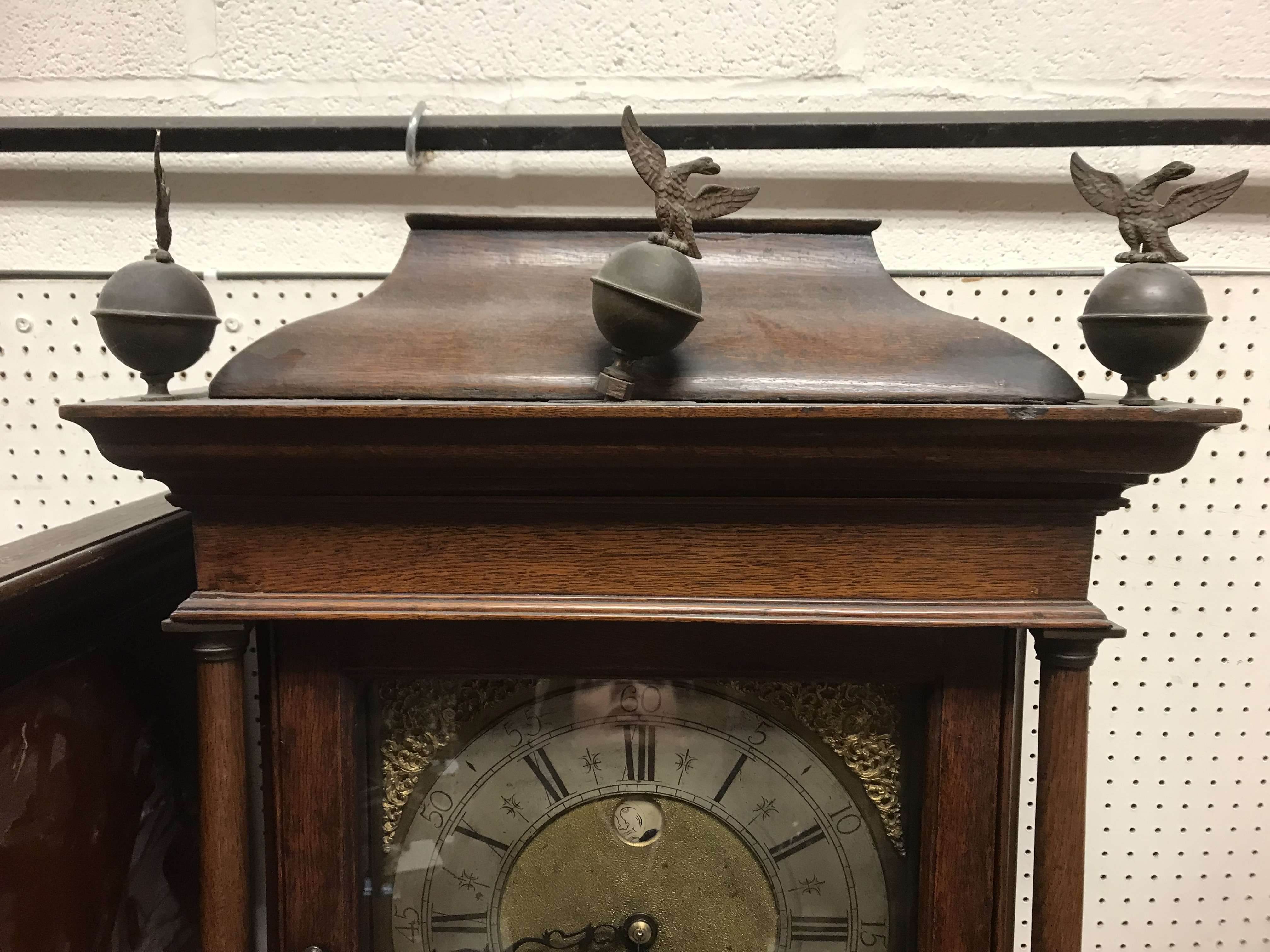 A late 18th Century oak cased long case clock, - Image 3 of 45