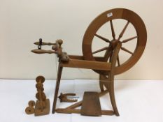 A modern Ashford spinning wheel