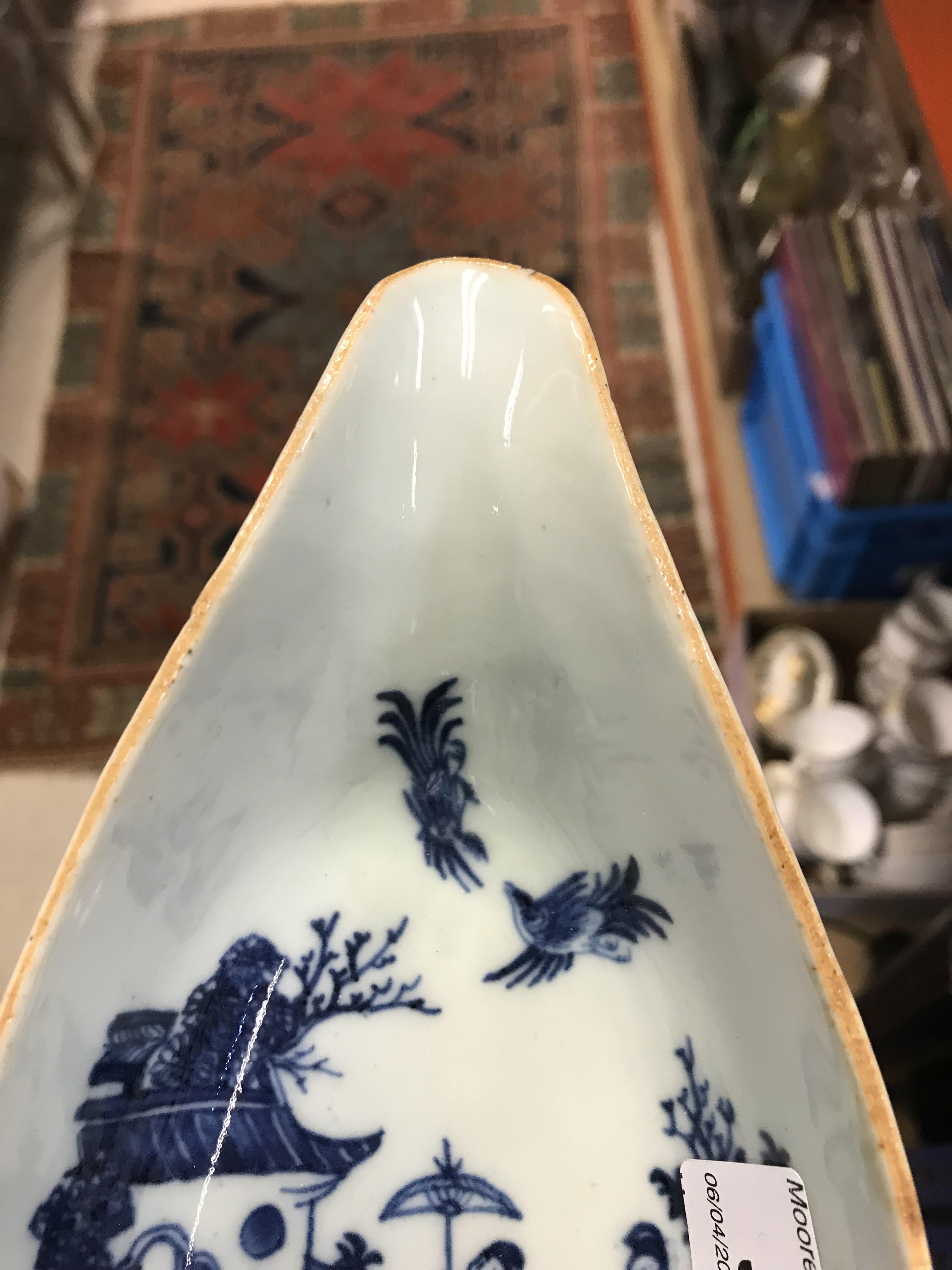 A 19th Century Chinese blue and white porcelain sauce boat, - Image 4 of 45