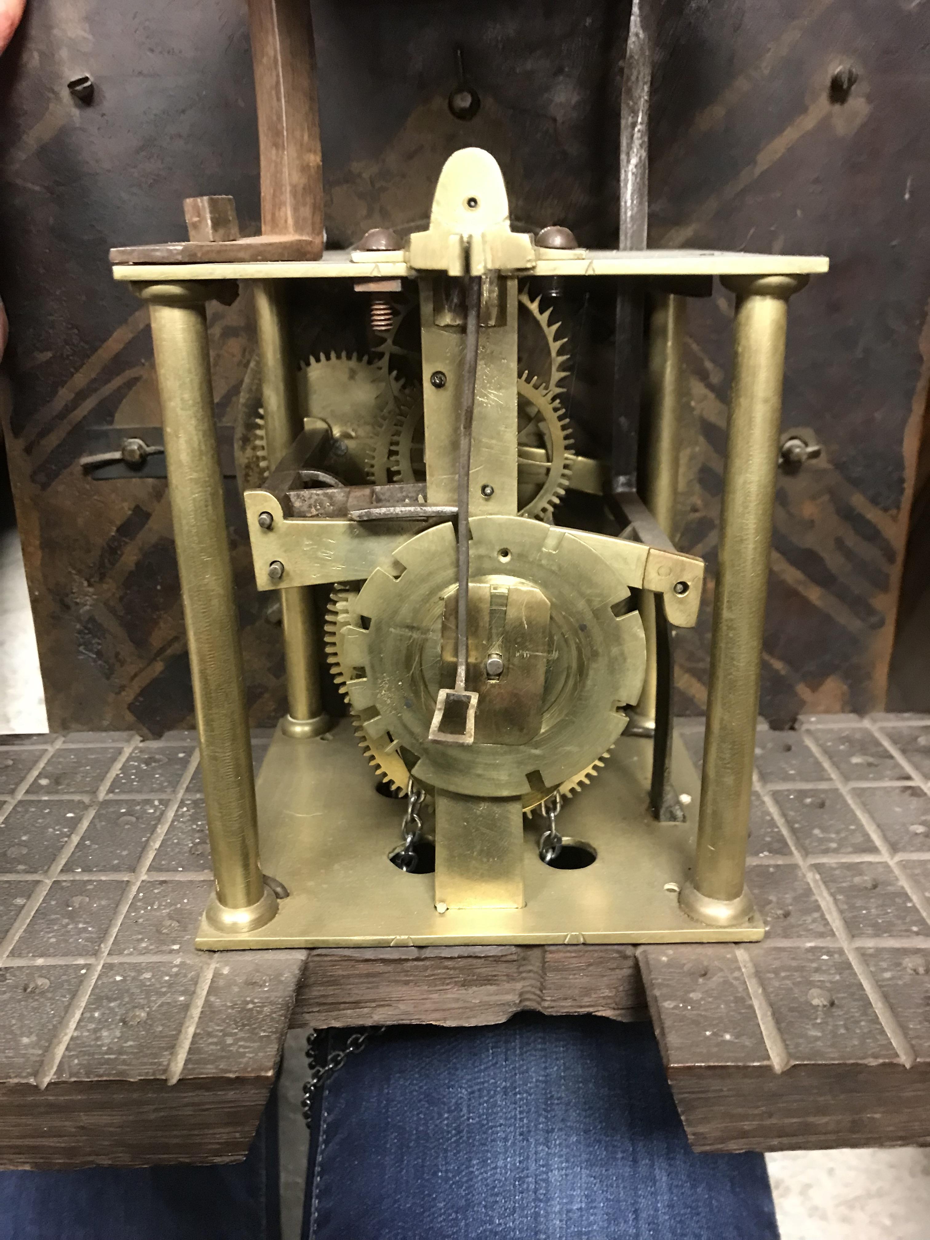 A late 18th Century oak cased long case clock, - Image 34 of 45