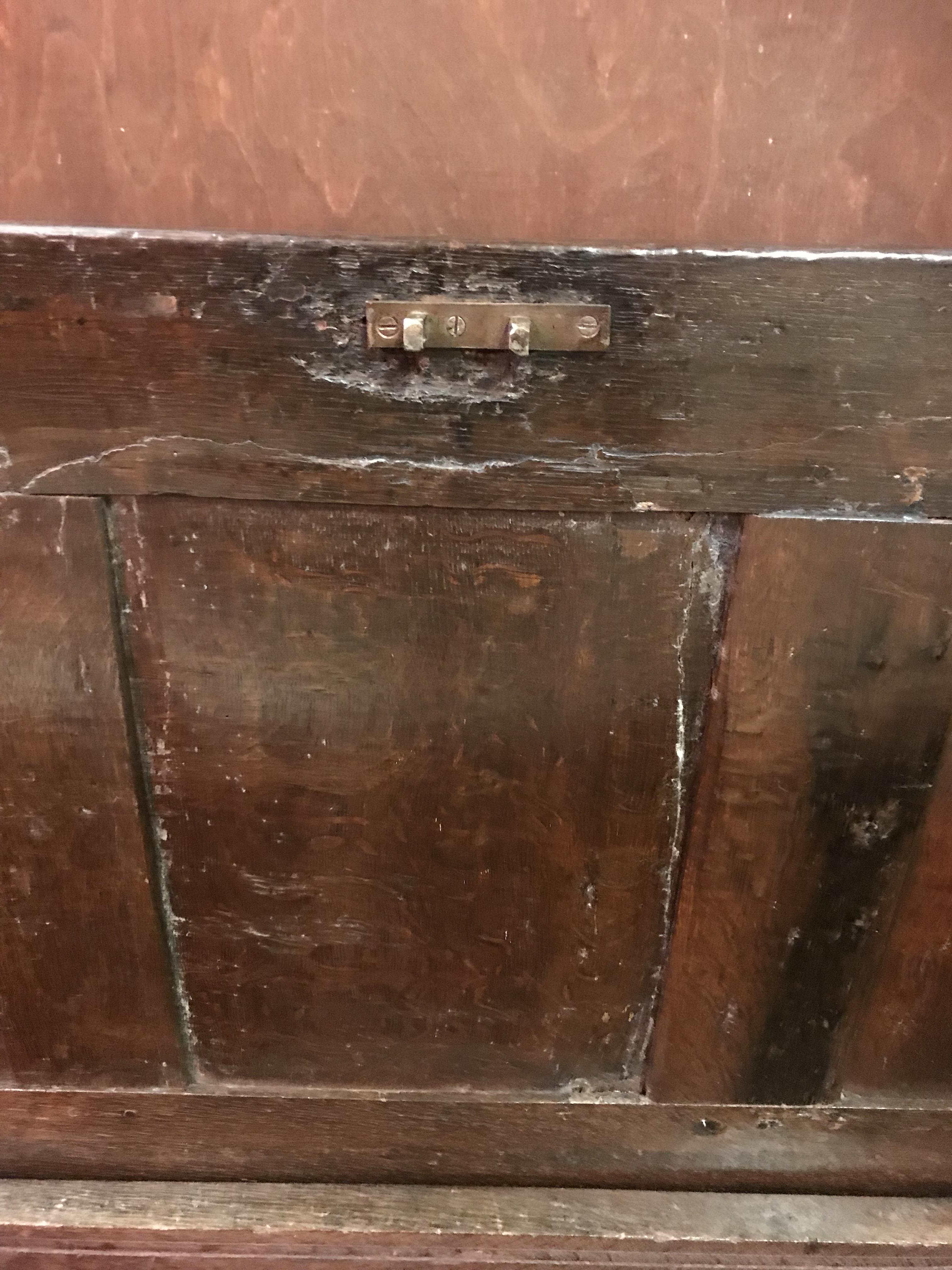 A 17th Century oak coffer, - Image 37 of 41