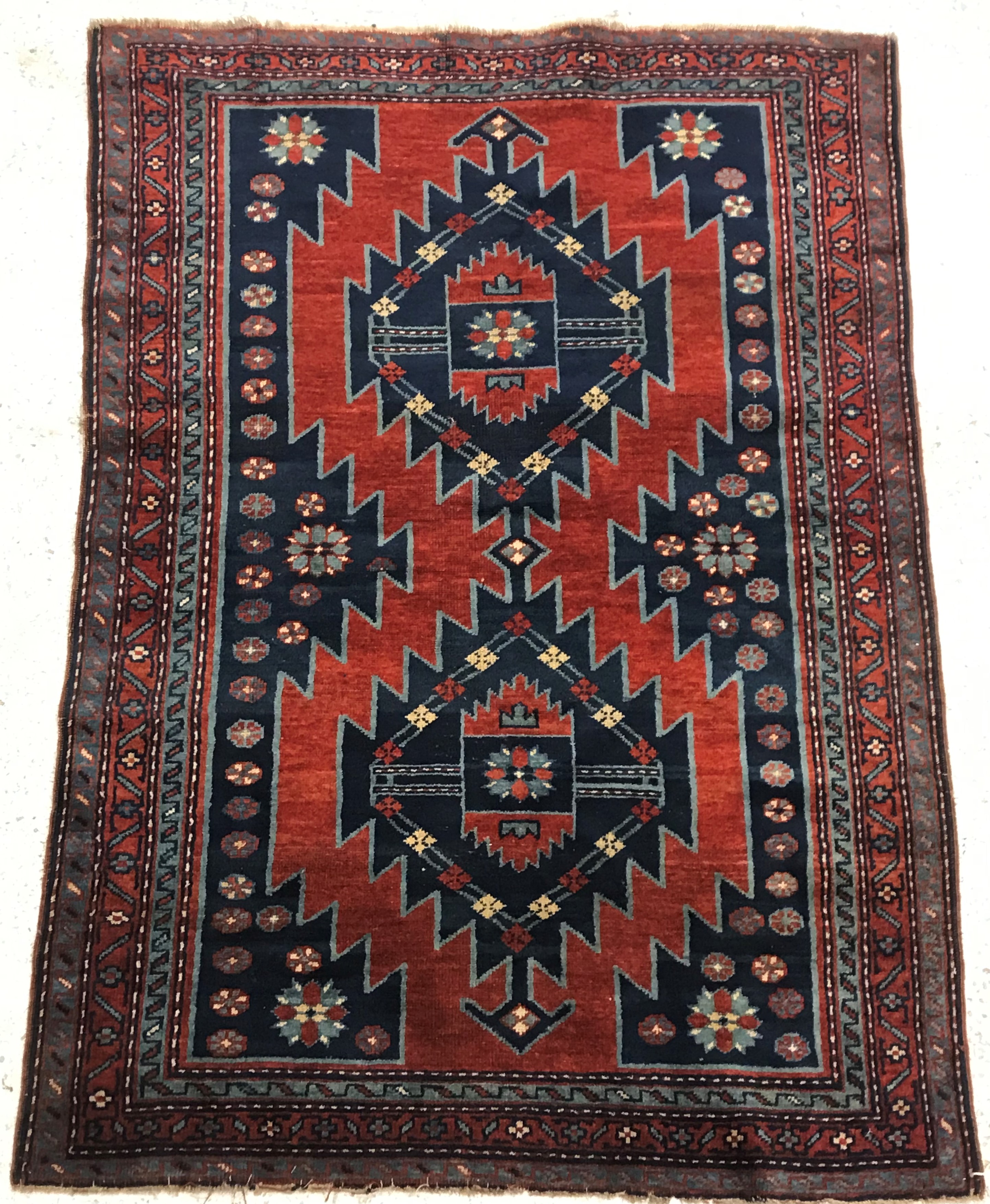A Caucasian rug, - Image 7 of 8