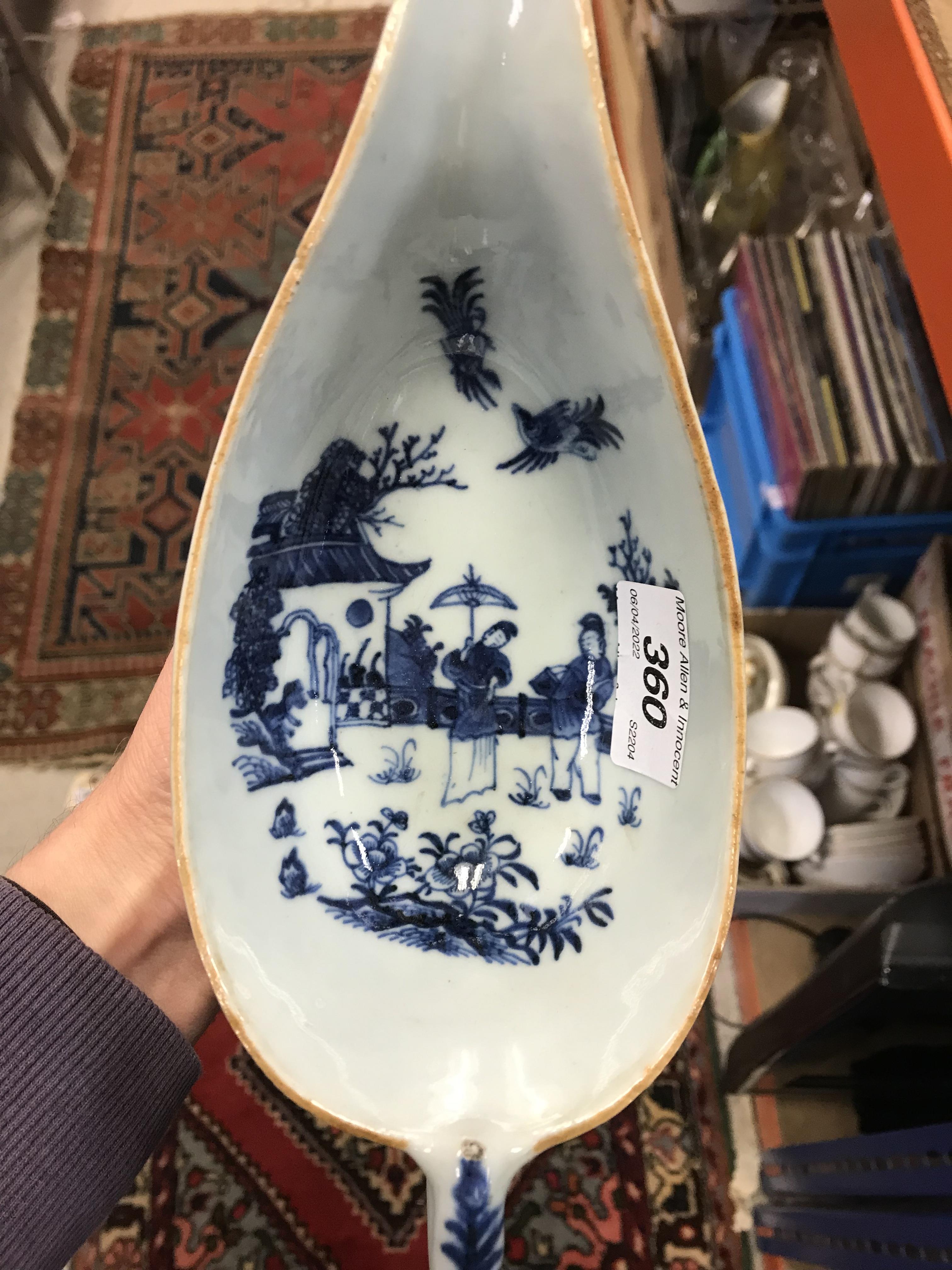 A 19th Century Chinese blue and white porcelain sauce boat, - Image 3 of 45